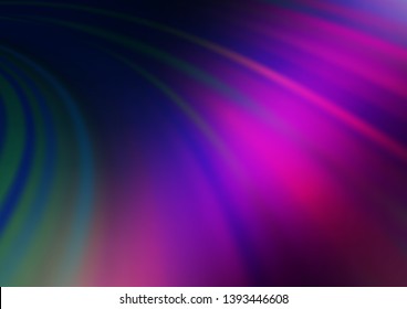 Dark Pink, Blue vector pattern with curved circles. Brand new colored illustration in marble style with gradient. The best blurred design for your business.