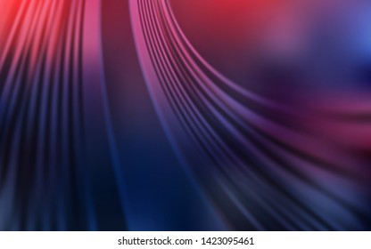 Dark Pink, Blue vector pattern with curved lines. A completely new colorful illustration in simple style. Colorful wave pattern for your design.