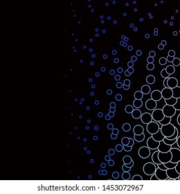 Dark Pink, Blue vector pattern with circles. Abstract decorative design in gradient style with bubbles. Pattern for business ads.