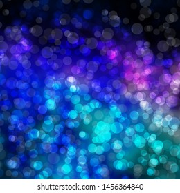 Dark Pink, Blue vector pattern with circles. Glitter abstract illustration with colorful drops. Design for posters, banners.