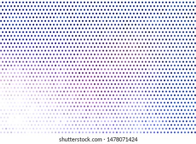 Dark Pink, Blue vector pattern with spheres. Beautiful colored illustration with blurred circles in nature style. Pattern for ads, leaflets.