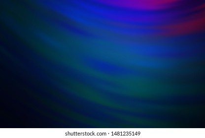 Dark Pink, Blue vector pattern with curved lines. Brand new colorful illustration in simple style. Abstract design for your web site.