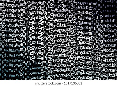 Dark Pink, Blue vector pattern with ABC symbols. Shining colorful illustration with isolated letters. Best design for a college poster, banner.
