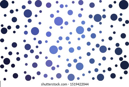 Dark Pink, Blue vector  pattern with spheres. Glitter abstract illustration with blurred drops of rain. Design for poster, banner of websites.
