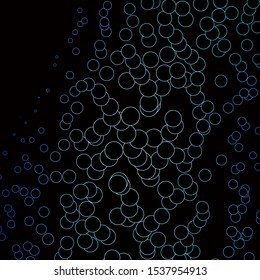 Dark Pink, Blue vector pattern with spheres. Colorful illustration with gradient dots in nature style. Design for your commercials.
