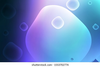 Dark Pink, Blue vector pattern with bent ribbons. A vague circumflex abstract illustration with gradient. A completely new memphis design for your business.