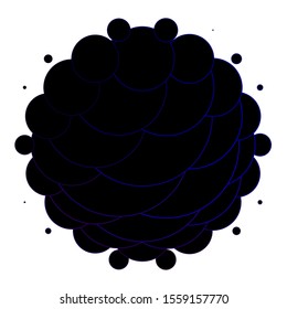 Dark Pink, Blue vector pattern with circles. Abstract illustration with colorful spots in nature style. Pattern for websites, landing pages.