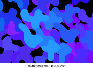 Dark Pink, Blue vector pattern with random forms. Modern abstract illustration with colorful random forms. Background for a cell phone.