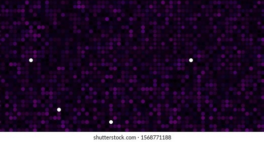 Dark Pink, Blue vector pattern with spheres. Glitter abstract illustration with colorful drops. Pattern for booklets, leaflets.