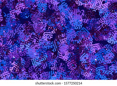 Dark Pink, Blue vector pattern with random forms. Illustration with colorful gradient shapes in abstract style. Background for a cell phone.