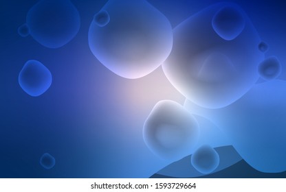 Dark Pink, Blue vector pattern with lava shapes. Blurred geometric sample with gradient bubbles.  A completely new template for your business design.