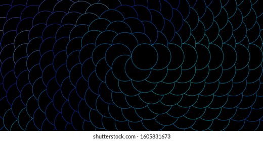 Dark Pink, Blue vector pattern with spheres. Abstract colorful disks on simple gradient background. Design for your commercials.