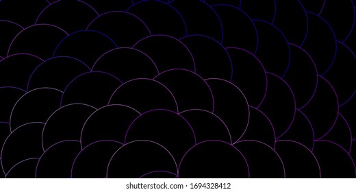 Dark Pink, Blue vector pattern with spheres. Glitter abstract illustration with colorful drops. Pattern for booklets, leaflets.