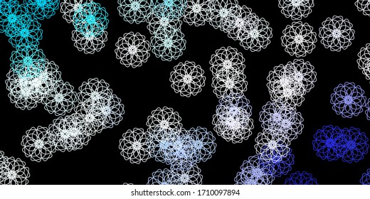 Dark Pink, Blue vector pattern with abstract shapes. Modern abstract illustration with gradient random forms. Elegant design for wallpaper set.