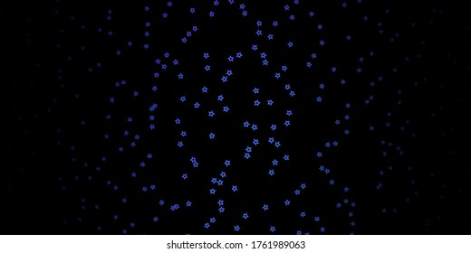 Dark Pink, Blue vector pattern with abstract stars. Modern geometric abstract illustration with stars. Pattern for websites, landing pages.