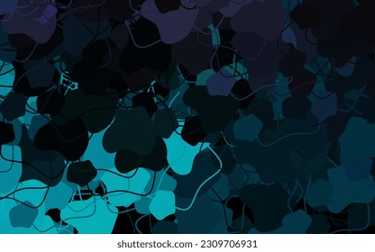 Dark Pink, Blue vector pattern with random forms. Simple colorful illustration with abstract gradient shapes. Simple design for your web site.