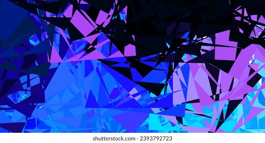 Dark Pink, Blue vector pattern with abstract shapes. Simple design in abstract style with gradient forms. Modern design for your ads.