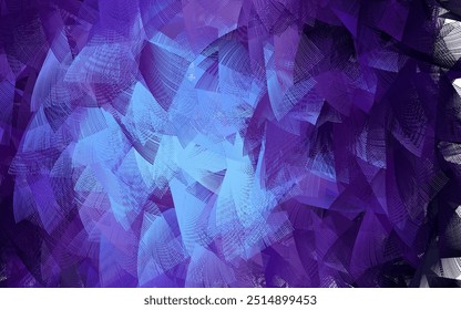 Dark Pink, Blue vector pattern with random forms. Decorative design in abstract style with random forms. Best smart design for your business.