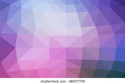 Dark Pink, Blue vector Pattern.  triangular template. Geometric sample. Repeating routine with triangle shapes. New texture for your design. Pattern can be used for background.