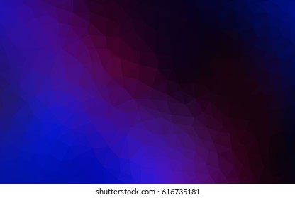 Dark Pink, Blue vector Pattern.  triangular template. Geometric sample. Repeating routine with triangle shapes. New texture for your design. Pattern can be used for background.