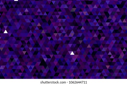 Dark Pink, Blue vector polygon abstract pattern. A completely new color illustration in a vague style. Triangular pattern for your business design.