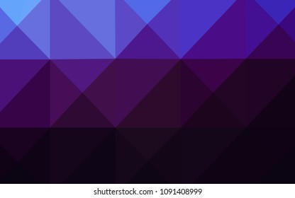Dark Pink, Blue vector polygon abstract backdrop. Shining polygonal illustration, which consist of triangles. A completely new design for your business.