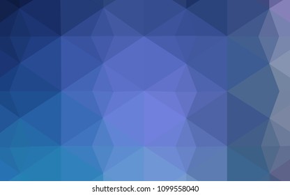 Dark Pink, Blue vector polygon abstract backdrop. Colorful illustration in polygonal style with gradient. Brand new style for your business design.