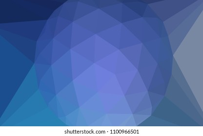 Dark Pink, Blue vector polygon abstract backdrop with a gem in a centre. Illustration in Origami style with gradient.  New template for your brand book.