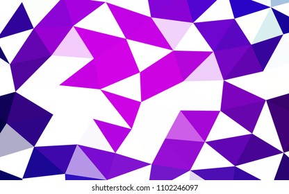 Dark Pink, Blue vector polygon abstract polygon abstract. Shining illustration, which consist of triangles. The template can be used as a background for cell phones.