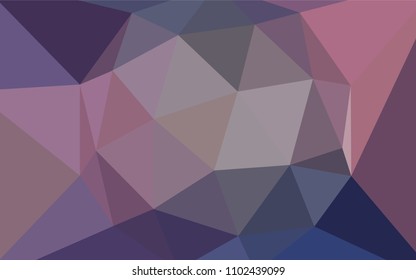 Dark Pink, Blue vector polygon abstract layout. Polygonal abstract illustration with gradient. A new texture for your web site.