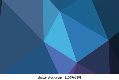 Dark Pink, Blue vector polygon abstract layout. Colorful abstract illustration with triangles. Template for cell phone's backgrounds.