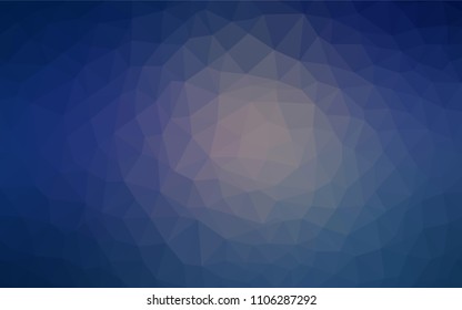 Dark Pink, Blue vector polygon abstract layout. Creative geometric illustration in Origami style with gradient. Best triangular design for your business.