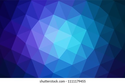 Dark Pink, Blue vector polygon abstract layout. Colorful illustration in abstract style with gradient. The best triangular design for your business.