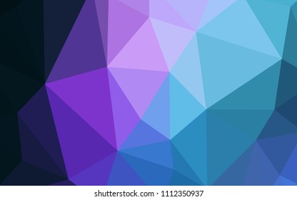 Dark Pink, Blue vector polygon abstract backdrop. Colorful illustration in polygonal style with gradient. Pattern for a brand book's backdrop.