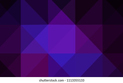Dark Pink, Blue vector polygon abstract layout. A completely new color illustration in a  polygonal style. Triangular pattern for your business design.