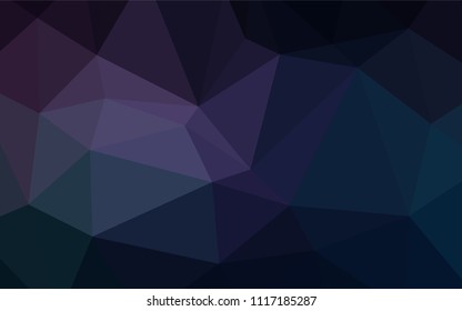 Dark Pink, Blue vector polygon abstract layout. Modern geometrical abstract illustration with gradient. Textured pattern can be used for background.