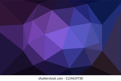Dark Pink, Blue vector polygon abstract backdrop. Colorful illustration in polygonal style with gradient. Pattern for a brand book's backdrop.