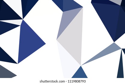 Dark Pink, Blue vector polygon abstract backdrop. Colorful abstract illustration with triangles. Triangular pattern for your design.