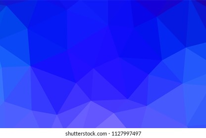 Dark Pink, Blue vector polygon abstract layout. A sample with polygonal shapes. Completely new template for your banner.