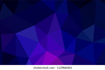 Dark Pink, Blue vector polygon abstract background. Colorful illustration in abstract style with triangles. Template for cell phone's backgrounds.