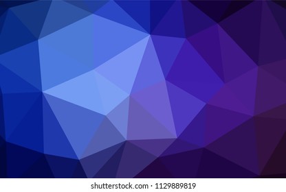 Dark Pink, Blue vector polygon abstract backdrop. Elegant bright polygonal illustration with gradient. Pattern for a brand book's backdrop.