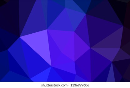 Dark Pink, Blue vector polygon abstract backdrop. Elegant bright polygonal illustration with gradient. Pattern for a brand book's backdrop.