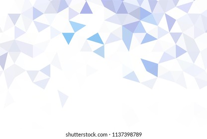 Dark Pink, Blue vector polygon abstract background. Elegant bright polygonal illustration with gradient. Completely new template for your banner.