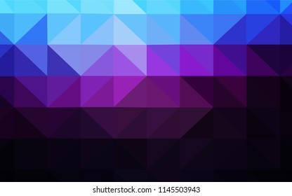 Dark Pink, Blue vector polygon abstract backdrop. Creative geometric illustration in Origami style with gradient. Brand new style for your business design.