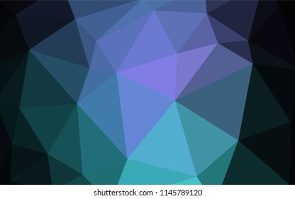 Dark Pink, Blue vector polygon abstract layout. Colorful abstract illustration with triangles. Brand new style for your business design.