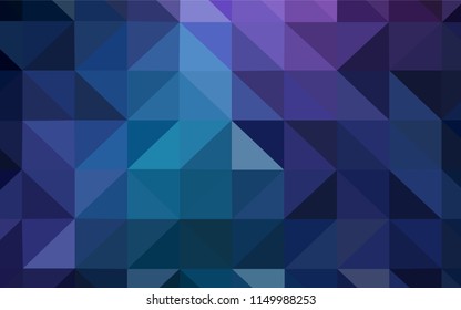 Dark Pink, Blue vector polygon abstract backdrop. Triangular geometric sample with gradient.  Pattern for a brand book's backdrop.