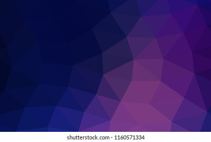 Dark Pink, Blue vector polygon abstract polygon abstract. Shining illustration, which consist of triangles. The template can be used as a background for cell phones.