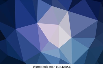 Dark Pink, Blue vector polygon abstract background. Colorful illustration in polygonal style with gradient. A new texture for your web site.