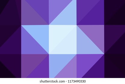Dark Pink, Blue vector polygon abstract layout. Creative illustration in halftone style with gradient. Brand-new design for your business.
