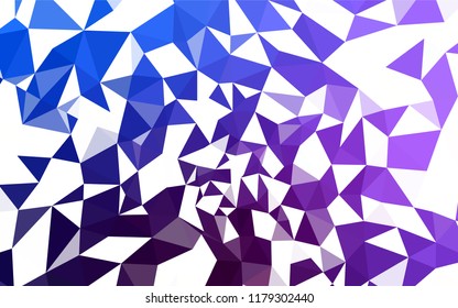 Dark Pink, Blue vector polygon abstract layout. Shining colorful illustration with triangles. Pattern for a brand book's backdrop.